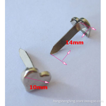 Factory Supply Metal Handbag Heart Rivet